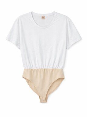 Smash + Tess The T-Shirt Bodysuit Bright White - Medium Retail $65
